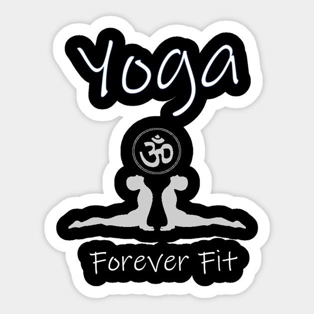 Forever Fit Yoga Pose Sticker by MerchCorner